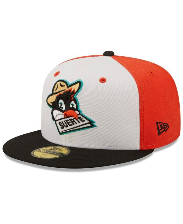 ニューエラ メンズ アクセサリー 帽子 New Era Men's White Black Pajaritos de Norfolk Copa De La Diversion 59FIFTY Fitted Hat White Black ホワイト