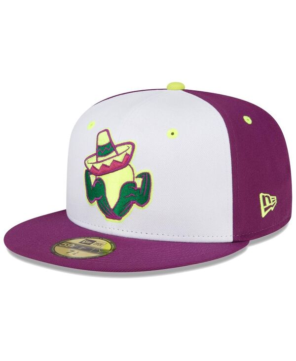 ニューエラ メンズ アクセサリー 帽子 New Era Men's White Cedar Rapids Kernels Copa De La Diversion 59FIFTY Fitted Hat White ホワイト