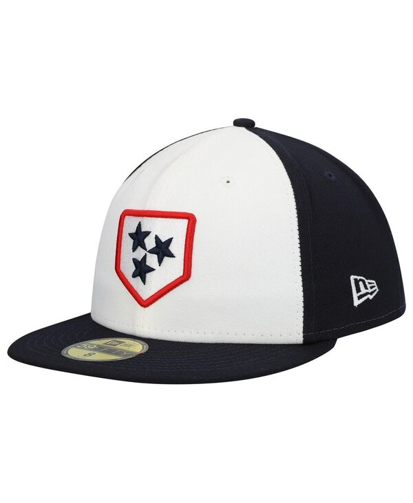 ニューエラ メンズ アクセサリー 帽子 New Era Men's White Nashville Sounds Authentic Collection Team Alternate 59FIFTY Fitted Hat White ホワイト