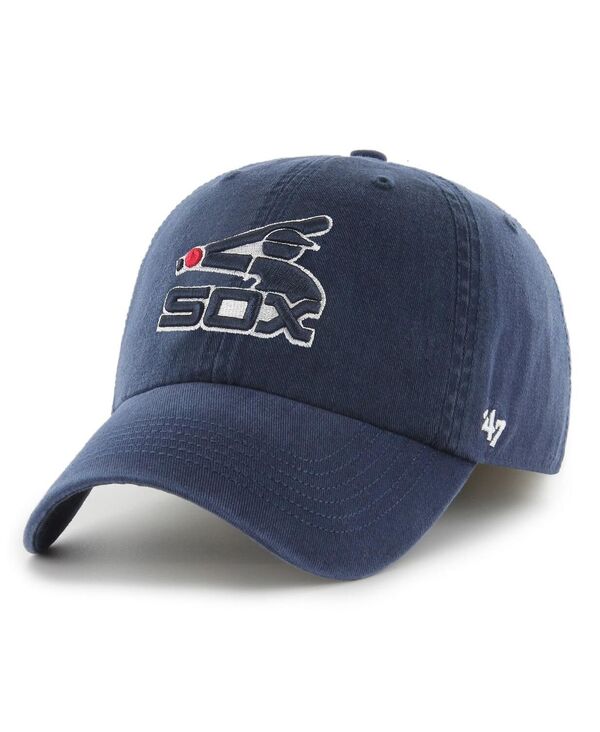 47 ブランド メンズ アクセサリー 帽子 '47 Brand Men's Navy Chicago White Sox Cooperstown Collection Franchise Fitted Hat Navy ネイビー｜ReVida 店