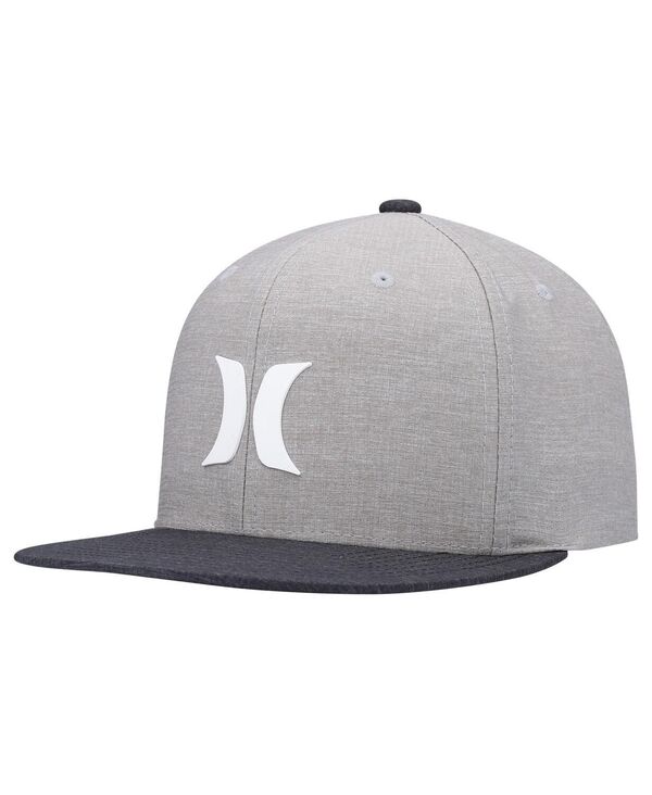 ハーレー メンズ アクセサリー 帽子 Hurley Men's Gray Phantom Core Snapback Hat Gray グレー｜ReVida 店