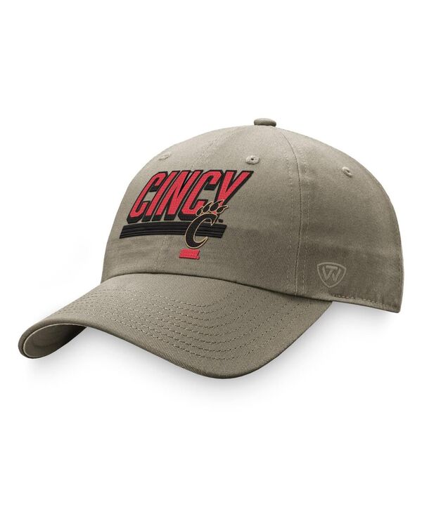トップオブザワールド メンズ アクセサリー 帽子 Top of the World Men's Khaki Cincinnati Bearcats Slice Adjustable Hat Khaki カーキ