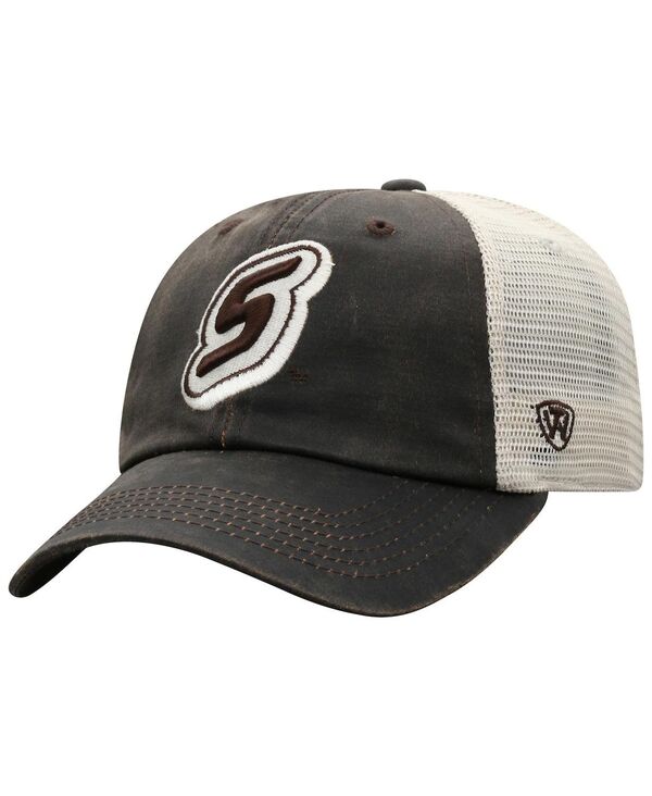 トップオブザワールド メンズ アクセサリー 帽子 メッシュ Top of the World Men's Brown Southeastern Louisiana Lions Scat Mesh Trucker Snapback Hat Brown ブラウン