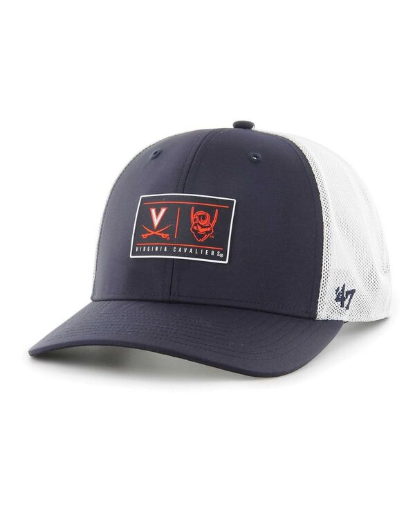 47 ブランド メンズ アクセサリー 帽子 '47 Brand Men's Navy Virginia Cavaliers Bonita Brrr Hitch Adjustable Hat Navy ネイビー｜ReVida 店