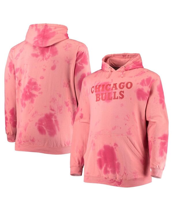 ファナティクス メンズ アウター パーカー・スウェット トール パーカー Fanatics Men's Red Chicago Bulls Big and Tall Wordmark Cloud Dye Pullover Hoodie Red レッド