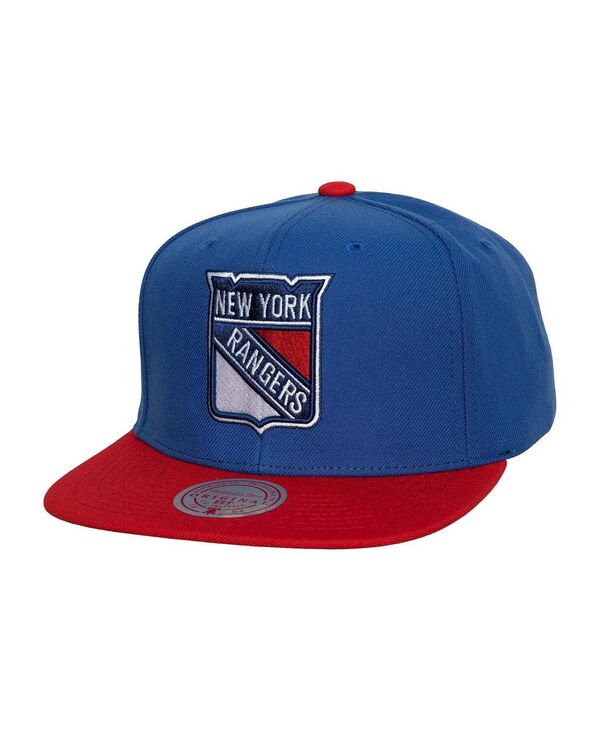 ミッチェル&ネス メンズ アクセサリー 帽子 Mitchell & Ness Men's Blue New York Rangers Core Team Ground 2.0 Snapback Hat Blue ブルー