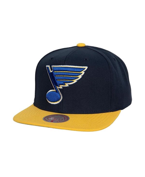 ミッチェル&ネス メンズ アクセサリー 帽子 Mitchell & Ness Men's Navy St. Louis Blues Core Team Ground 2.0 Snapback Hat Navy ネイビー
