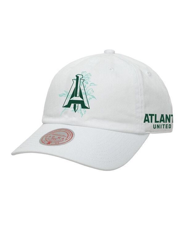 ミッチェル&ネス メンズ アクセサリー 帽子 Mitchell & Ness Men's White Atlanta United FC Canopy Adjustable Dad Hat White ホワイト｜ReVida 店