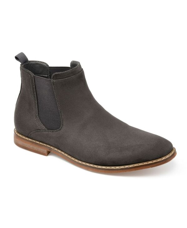 バンス メンズ シューズ ブーツ・レインブーツ チェルシーブーツ チェルシー ブーツ Vance Co. Marshall Men's Chelsea Boot Gray グレー｜ReVida 店