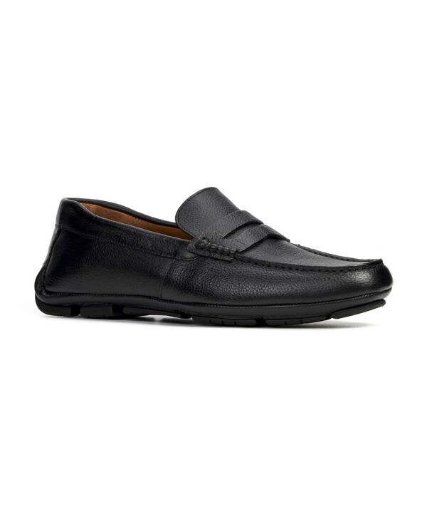 アンソニー ヴィア メンズ シューズ スリッポン・ローファー レザー ローファー Anthony Veer Men's Cruise Driver Slip-On Leather Loafers Black Leather ブラック