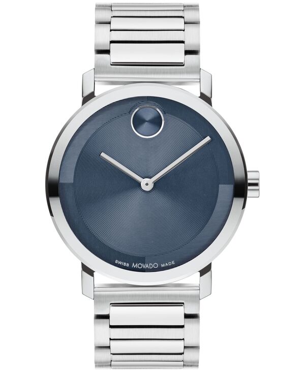 モバド メンズ 佩び物 ウォッチ プルオーバー Movado Men\u0027s Bold Evolution 2.0 Swiss Quartz Silver-Tone Stainless Steel Watch 40粍 Silver-Tone しろがね色