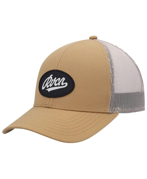 ルーカ メンズ アクセサリー 帽子 RVCA Men's Gold Work Script Trucker Snapback Hat Gold ゴールド