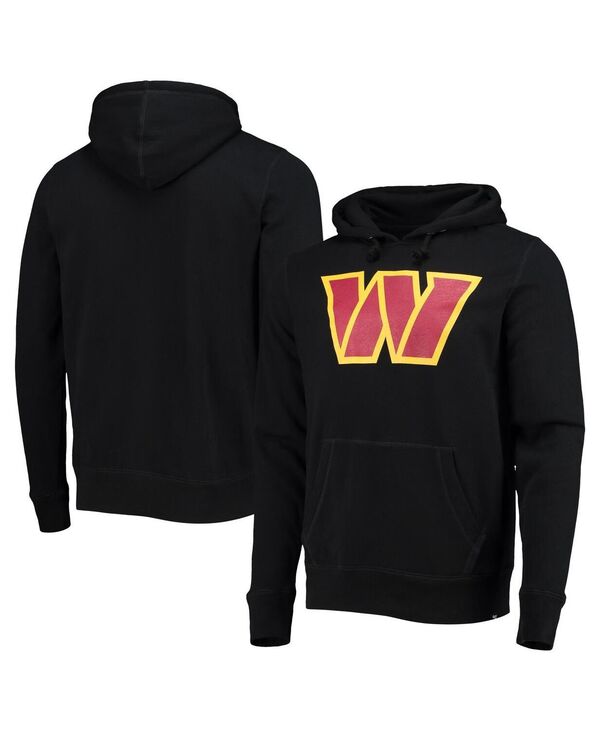 47 ブランド メンズ アウター パーカー・スウェット プリント パーカー '47 Brand Men's '47 Black Washington Commanders Imprint Headline Pullover Hoodie Black ブラック｜ReVida 店