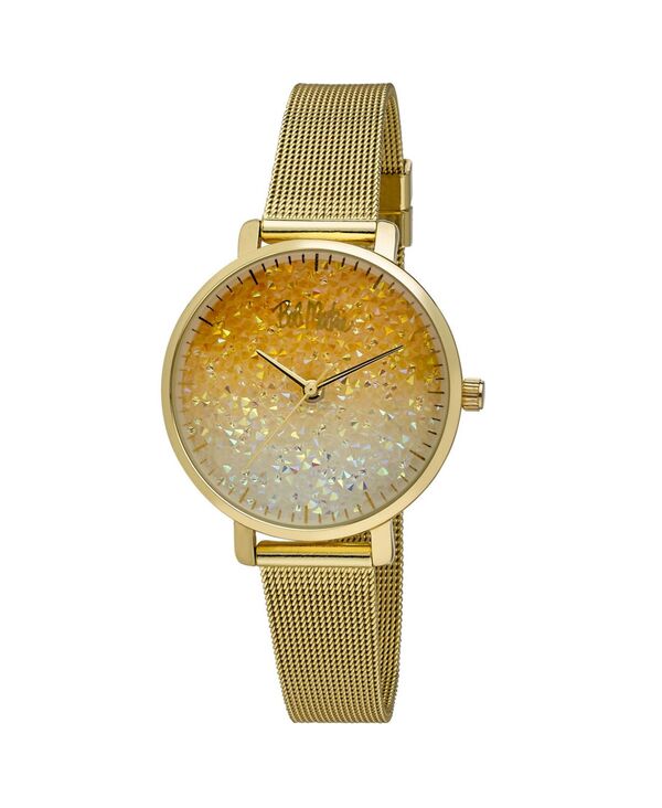ボブマッキン レディース アクセサリー 腕時計 メッシュ Bob Mackie Women's Gold-Tone Alloy Bracelet Glitter Dial Mesh Watch 32mm Gold-Tone ゴールド
