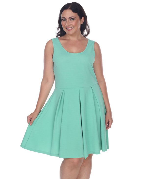 安い ホワイトマーク レディース ワンピース トップス Women S Plus Size Crystal Dress Green 驚きの値段 Citadelhmc Com