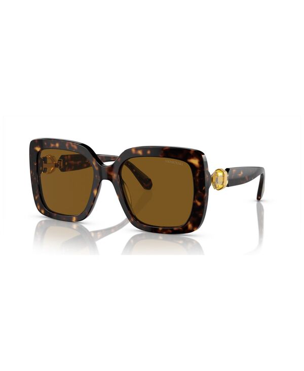 スワロフスキー レディース アクセサリー サングラス・アイウェア Swarovski Women's Polarized Sunglasses SK6001 Havana