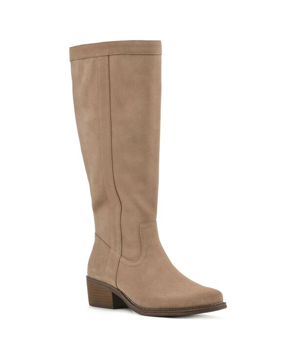 ホワイトマウンテン レディース シューズ ブーツ・レインブーツ White Mountain Women's Altitude Wide Calf Knee High Boots Beachwood Suede｜ReVida 店