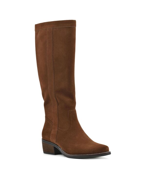 ホワイトマウンテン レディース シューズ ブーツ・レインブーツ White Mountain Women's Altitude Wide Calf Knee High Boots Hazel Suede|ReVida 店