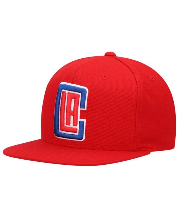 ミッチェル&ネス メンズ アクセサリー 帽子 Mitchell & Ness Men's Red La Clippers Team Ground Snapback Hat Red レッド
