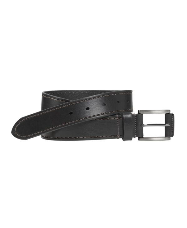 ジョンストンアンドマーフィー メンズ アクセサリー ベルト Johnston & Murphy Men's Laser Topstitched Belt Black ブラック