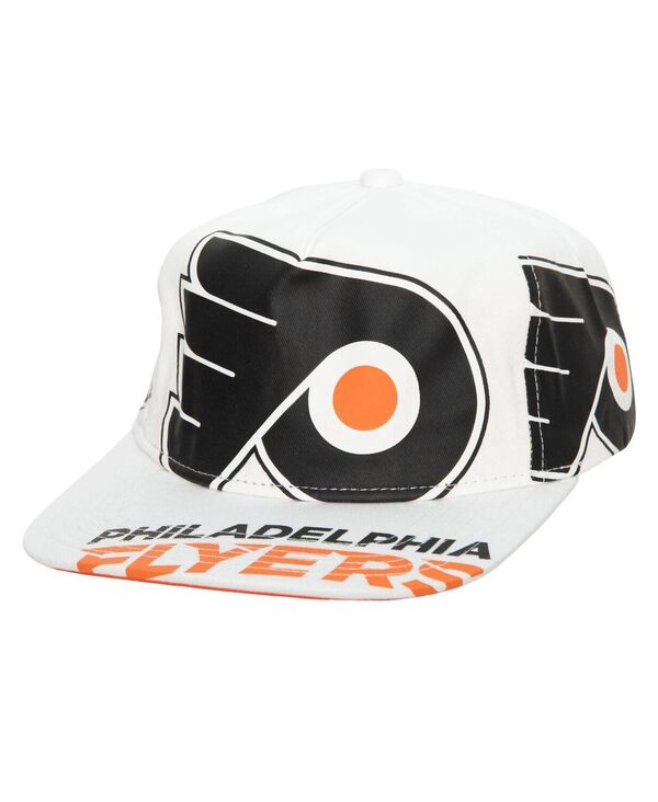 ミッチェル&ネス メンズ アクセサリー 帽子 Mitchell & Ness Men's White Philadelphia Flyers In Your Face Deadstock Snapback Hat White ホワイト