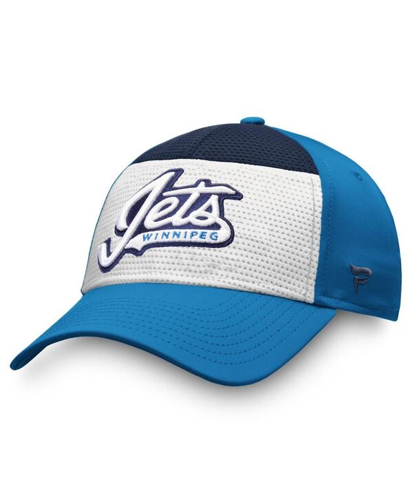 ファナティクス メンズ アクセサリー 帽子 ジャージー Fanatics Men's White Blue Winnipeg Jets Breakaway Alternate Jersey Flex Hat White Blue ホワイト