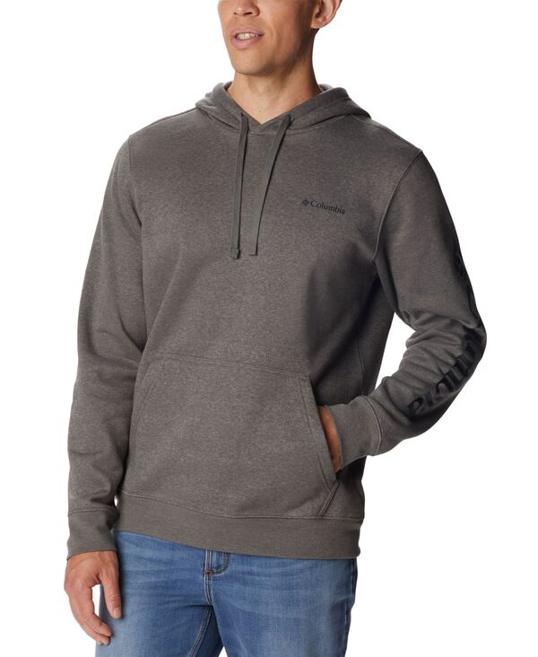 コロンビア メンズ アウター パーカー・スウェット ロゴ パーカー Columbia Men's Sleeve Logo Trek Hoodie Charcoal Heather Csc Sleeve Logo チャコール