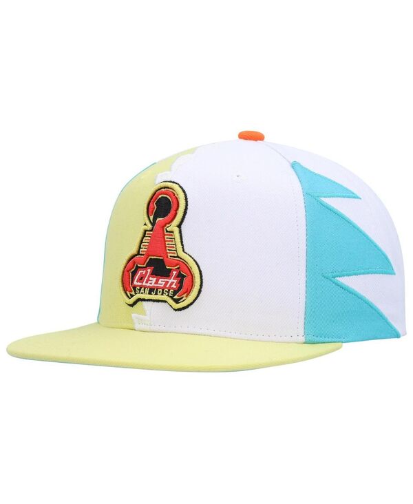 ミッチェル&ネス メンズ アクセサリー 帽子 ジャージー Mitchell & Ness Men's White San Jose Earthquakes Jersey Hook Snapback Hat White ホワイト