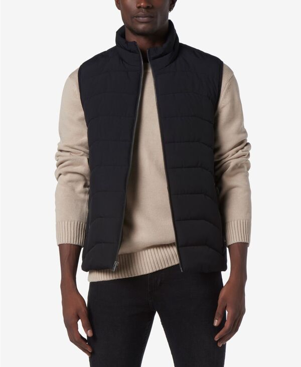 マークニューヨーク メンズ アウター ジャケット・ブルゾン キルティング ベスト Marc New York Men's Garrick Stretch Packable Quilted Vest Black ブラック