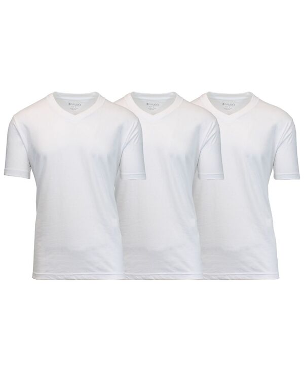 ギャラクシーバイハルビック メンズ トップス Tシャツ Vネック シャツ Galaxy By Harvic Men's Short Sleeve V-Neck T-shirt Pack of 3 White X 3 ホワイト
