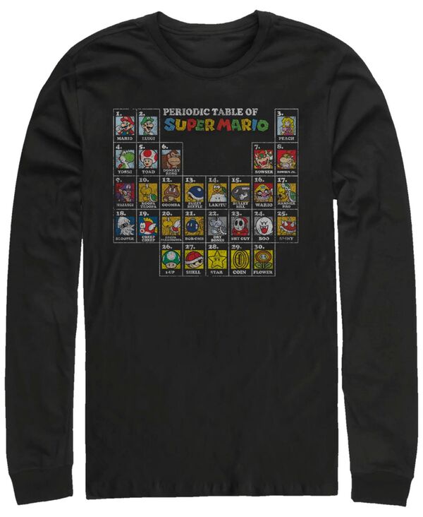 フィフスサン メンズ トップス Tシャツ Fifth Sun Men's Nintendo Mushroom Table Long Sleeve Crew Tee Black ブラック