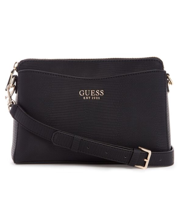 ゲス レディース バッグ ショルダーバッグ GUESS Lyndi Small Triple Compartment Girlfriend Crossbody Black ブラック