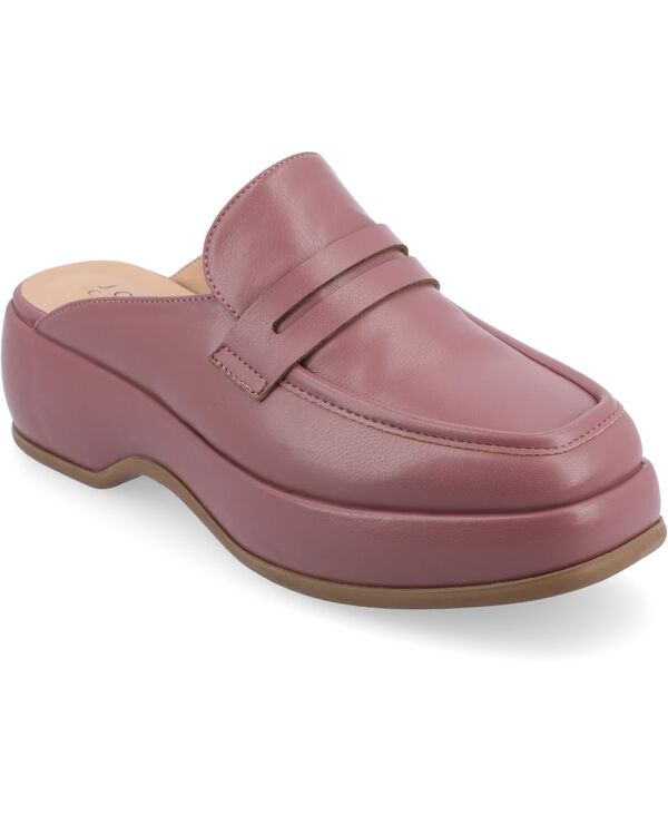 ジュルネ コレクション レディース シューズ パンプス プラットフォーム ローファー Journee Collection Women Antonina Platform Mule Loafers Mauve