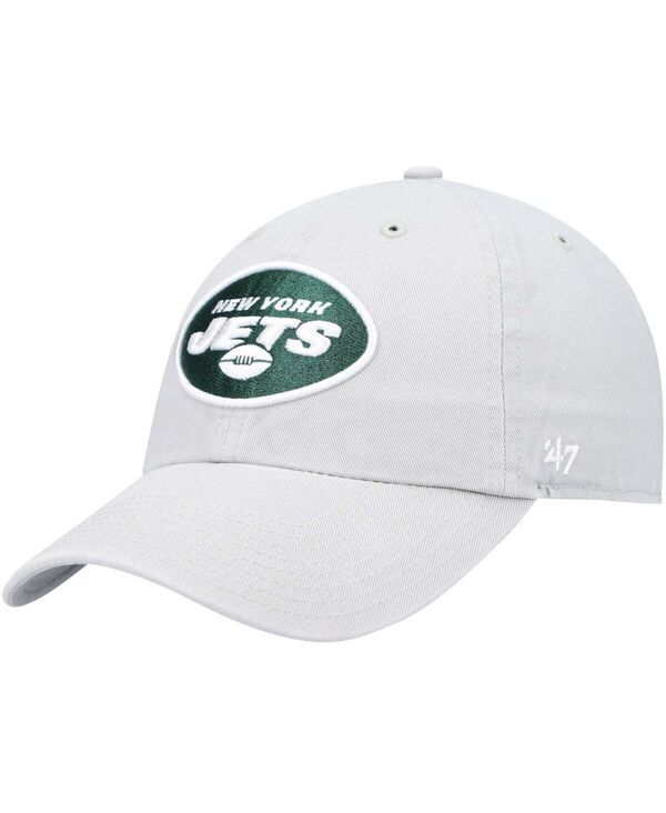 47 ブランド メンズ アクセサリー 帽子 '47 Brand Men's Gray New York Jets Clean Up Adjustable Hat Gray グレー