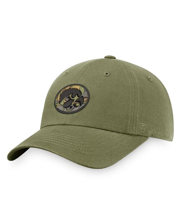 トップオブザワールド メンズ アクセサリー 帽子 Top of the World Men's Olive Iowa Hawkeyes OHT Military-Inspired Appreciation Unit Adjustable Hat Olive オリーブ