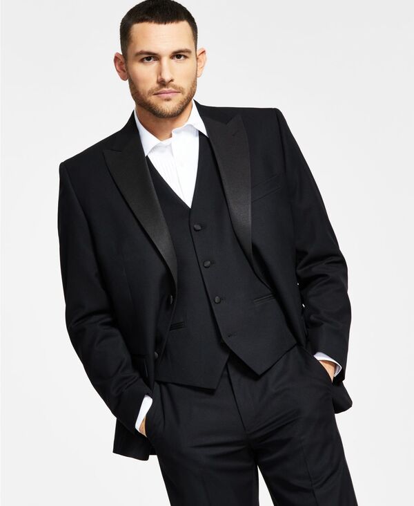 アルファニ メンズ アウター ジャケット・ブルゾン ジャケット Alfani Men's Classic-Fit Stretch Black Tuxedo Jacket Black ブラック