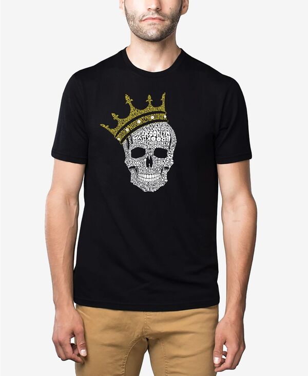 エルエーポップアート メンズ トップス シャツ Tシャツ LA Pop Art Men's Short Sleeve Premium Blend Brooklyn Crown Word Art T-shirt Black ブラック 7,906円