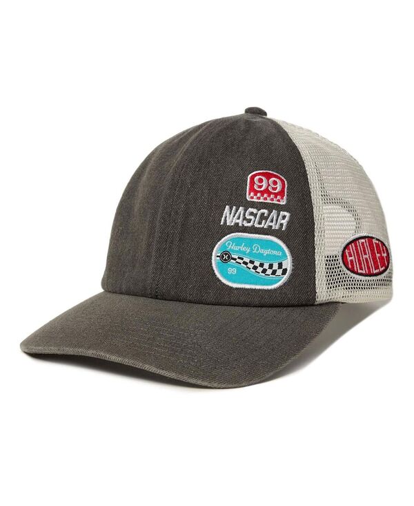 ハーレー レディース アクセサリー 帽子 Hurley Men's and Women's Gray NASCAR Unstructured Trucker Snapback Hat Gray グレー 8,626円