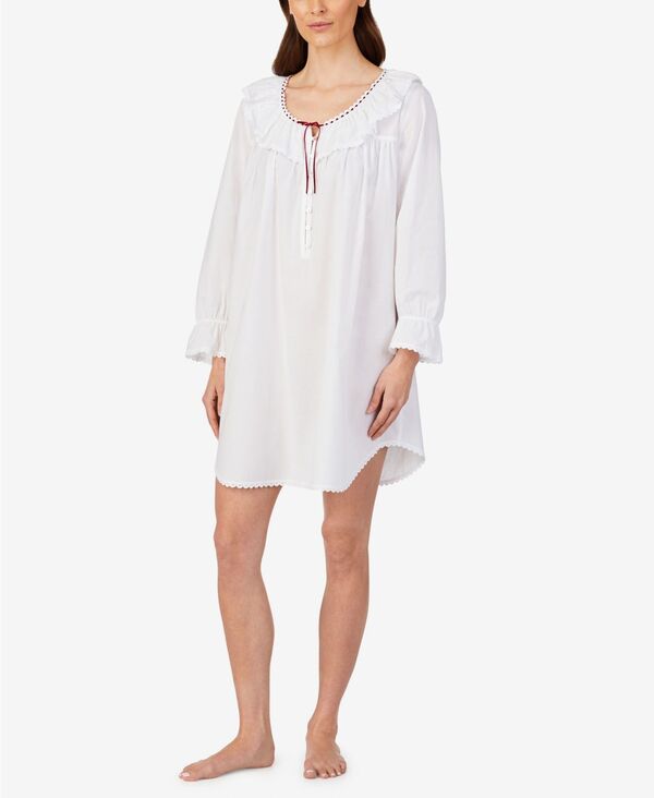 エイレーンウェスト レディース アンダーウェア ナイトウェア Eileen West Women's Poet's Nightgown White ホワイト|ReVida 店