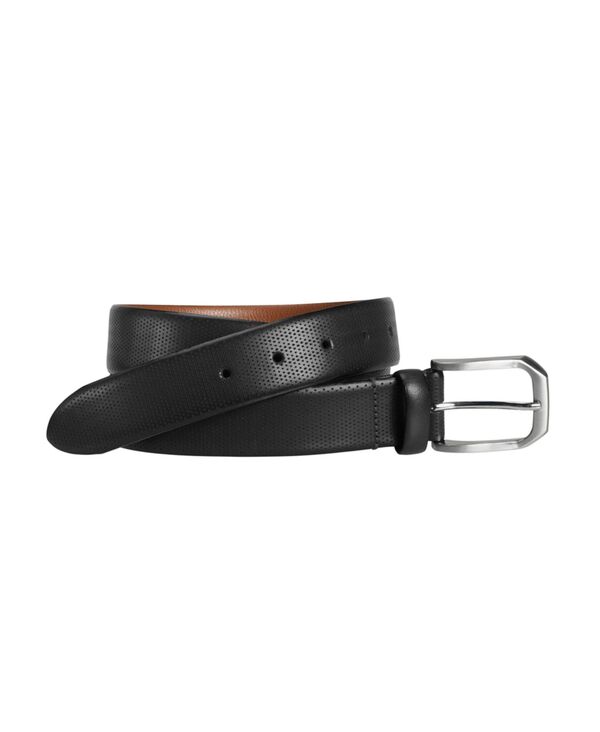 ジョンストンアンドマーフィー メンズ 付属品 胴締め Johnston \u0026 Murphy Men\u0027s Micro Perf Belt Black 黒いこと