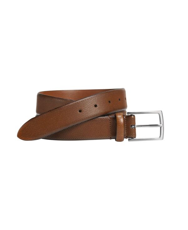 ジョンストンアンドマーフィー メンズ 付属品 胴締め Johnston \u0026 Murphy Men\u0027s Diagonal Embossed Belt Tan Italian Leather タン