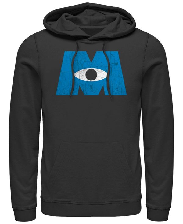 かわいい新作 ディズニー メンズ パーカー スウェット アウター Pixar Men S Monsters Inc Eye Logo Pullover Hoodie Black Revida 店 福袋セール Must Tech Com