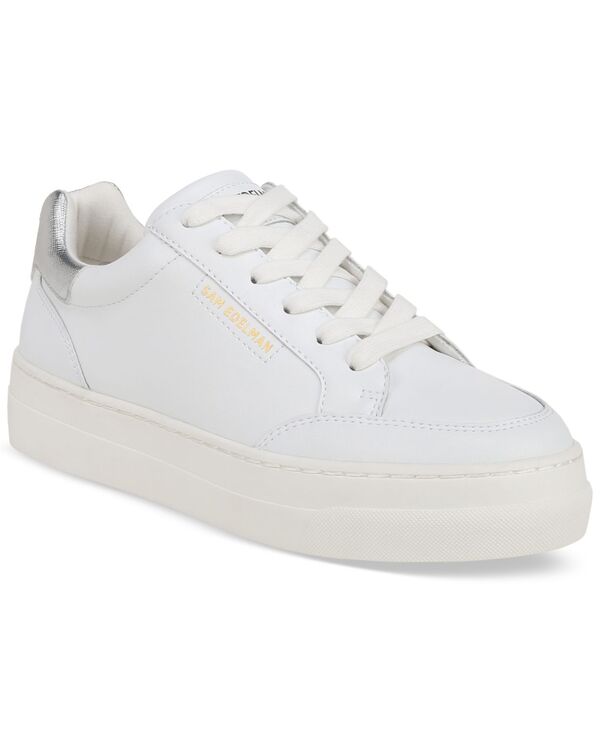 サムエデルマン レディース シューズ スニーカー スピード競技 Sam Edelman Women\u0027s Wess Lace-Up Low-Top Sneakers Bright White 白いこと