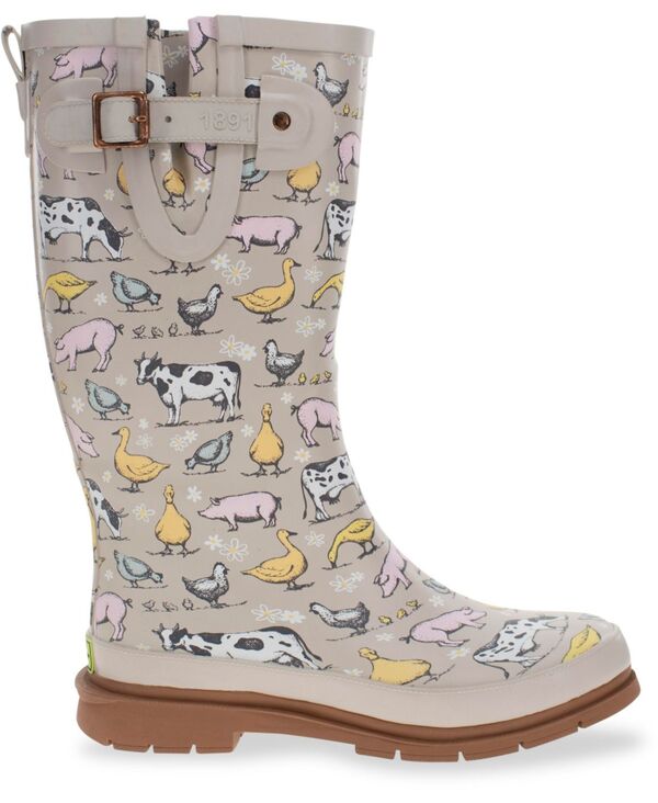 ウエスタンチーフ レディース シューズ ブーツ・レインブーツ トール ブーツ Western Chief Women's Farmhouse Tall Rain Boot Beige ベージュ