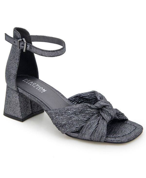 ケネスコール レディース シューズ サンダル ヒール Kenneth Cole Reaction Women's Nessa Block Heel Dress Sandals Pewter ピューター