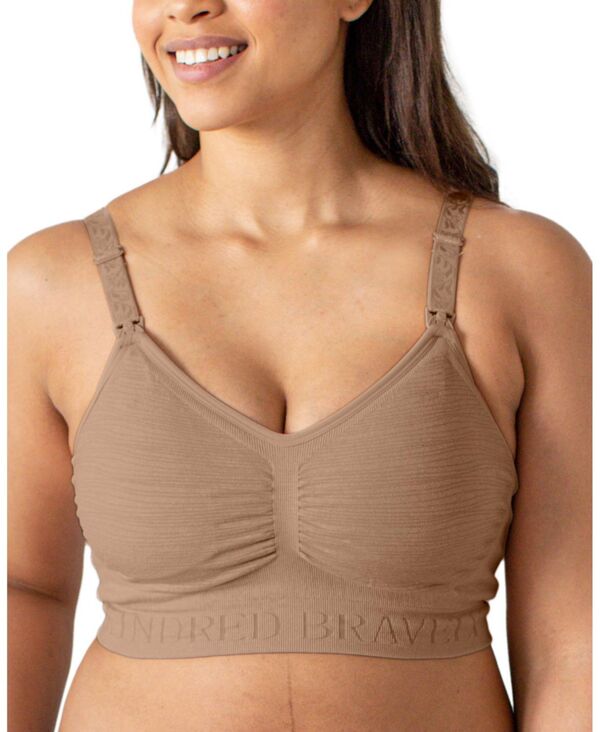 キンドリッド ブレイブリー レディース アンダーウェア ブラジャー マタニティ Kindred Bravely Maternity Busty Sublime Hands-Free Pumping & Nursing Bra - Fits 30E-40H Latte｜ReVida 店 13,666円