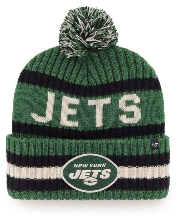 47 ブランド メンズ アクセサリー 帽子 ニット '47 Brand Men's Green New York Jets Bering Cuff Pom Knit Hat Green グリーン