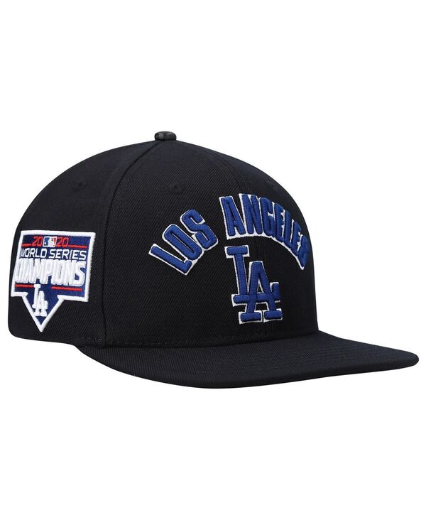 プロスタンダード メンズ アクセサリー 帽子 ロゴ Pro Standard Men's Black Los Angeles Dodgers Stacked Logo Snapback Hat Black ブラック