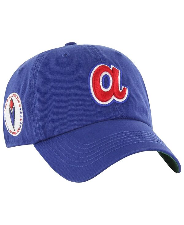 47 ブランド メンズ アクセサリー 帽子 '47 Brand Men's Royal Atlanta Braves Sure Shot Classic Franchise Fitted Hat Royal|ReVida 店