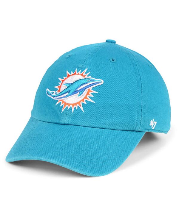 47 ブランド メンズ アクセサリー 帽子 キャップ '47 Brand Miami Dolphins CLEAN UP Cap Blue Azure ブルー